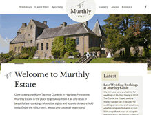 Tablet Screenshot of murthly-estate.com